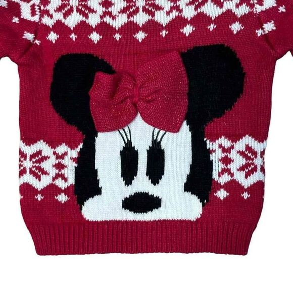 Disney Minnie Mouse Christmas Sweater size 0-3 months‎ - Picture 2 of 5